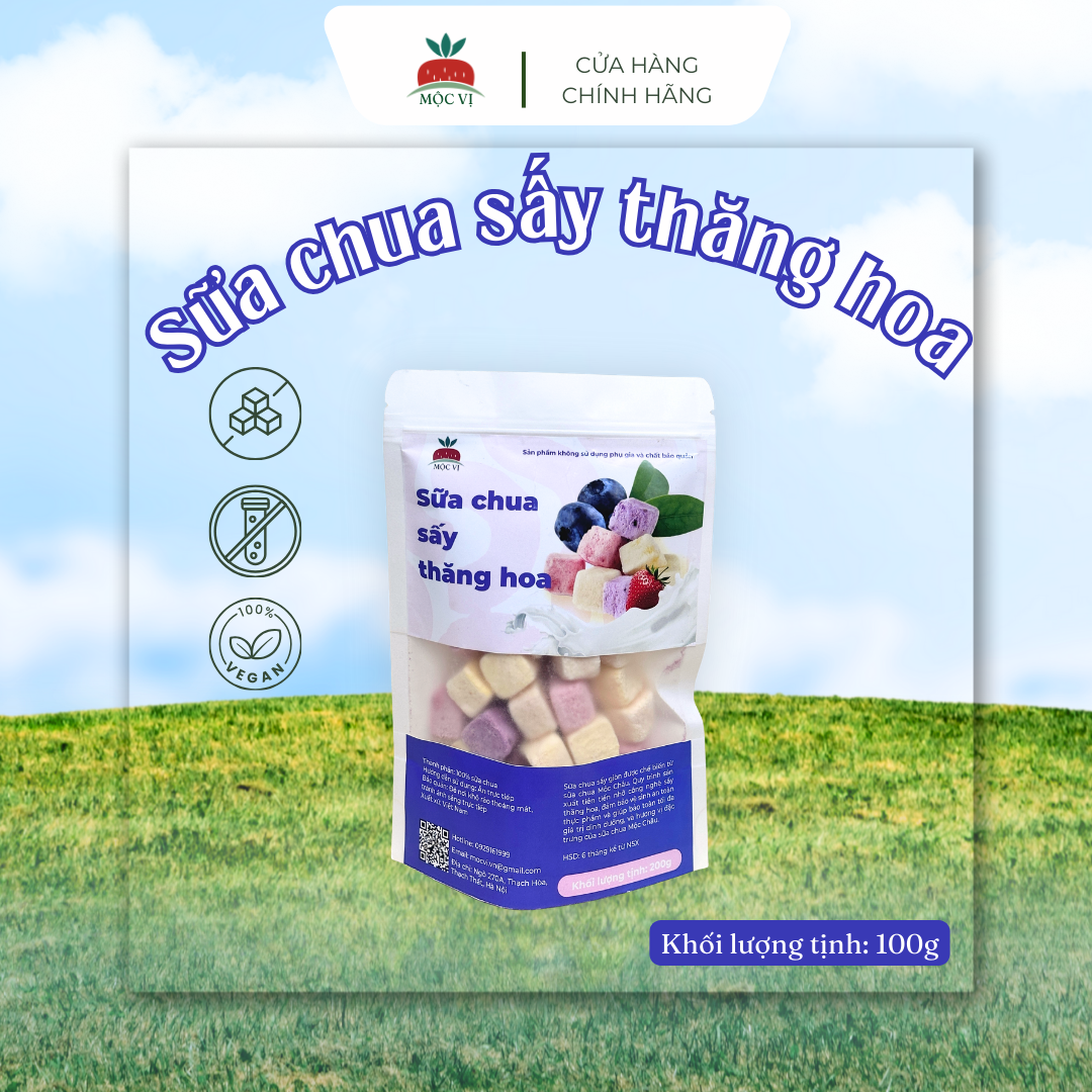 Túi sữa chua sấy thăng hoa 100g