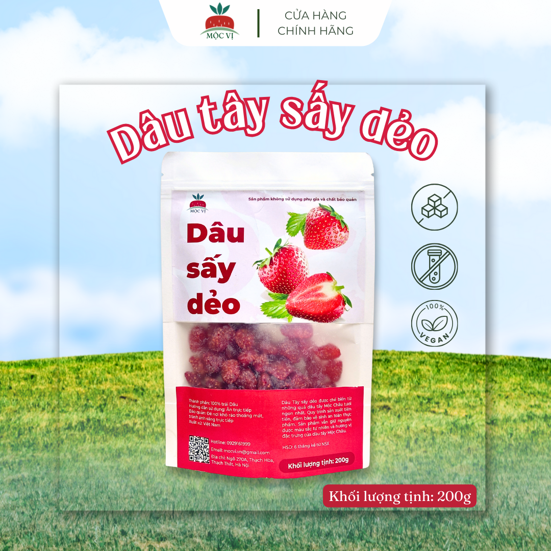 Túi dâu sấy dẻo 200g